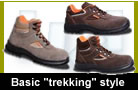 Basic safety shoes, "trekking" style 